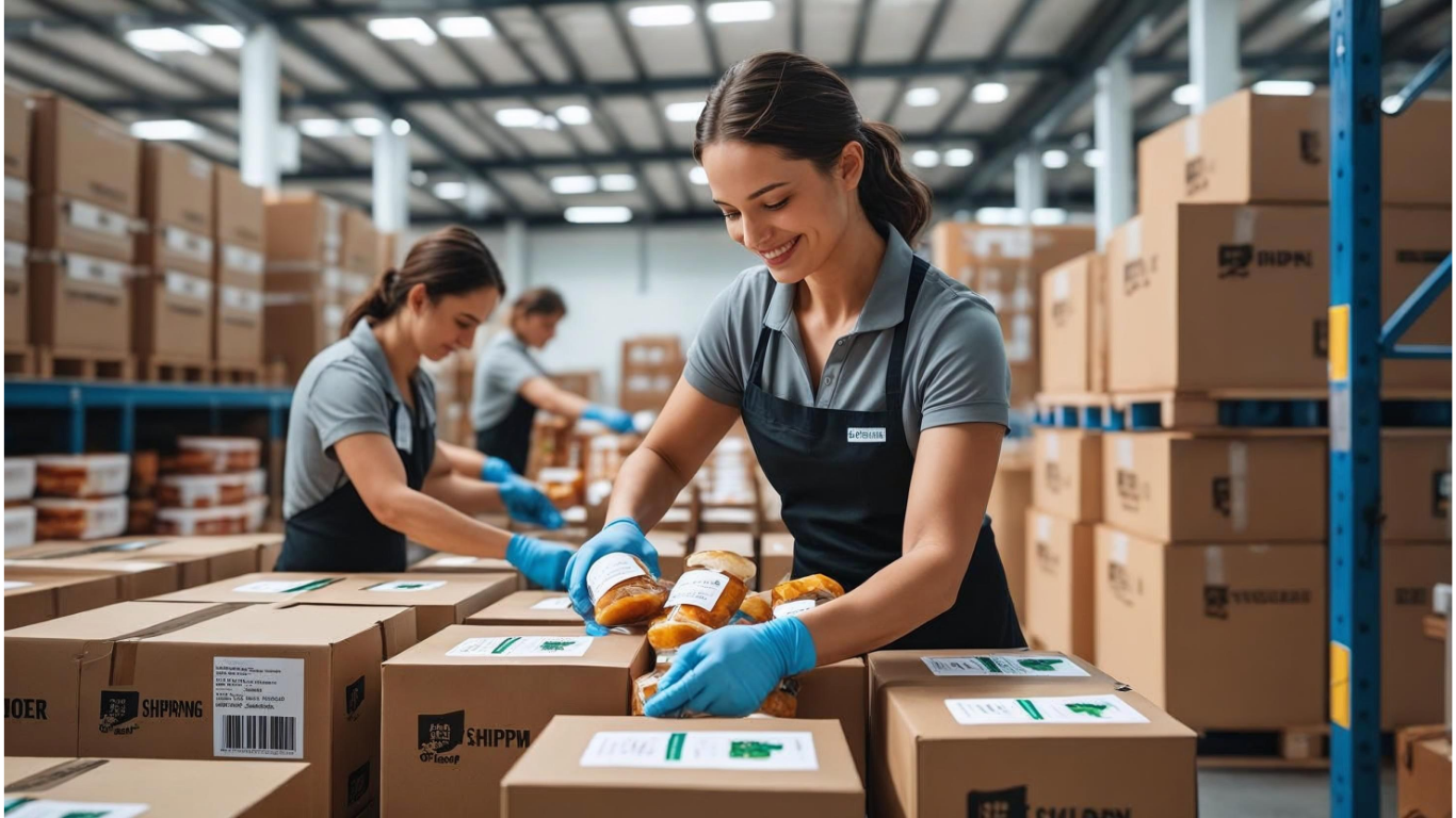 Worker at warehouse representing Amazon workers