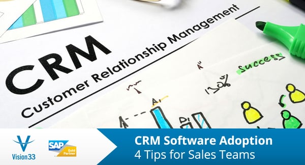 CRM software adoption for tracking the full sales process