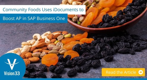 SAP B1 Blog - Community Foods - Header - Featured