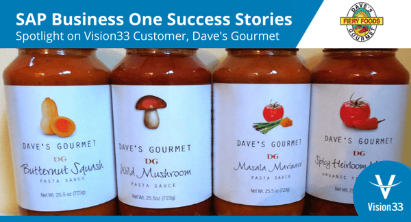 Customer success story - Dave's Gourmet sale order tracking