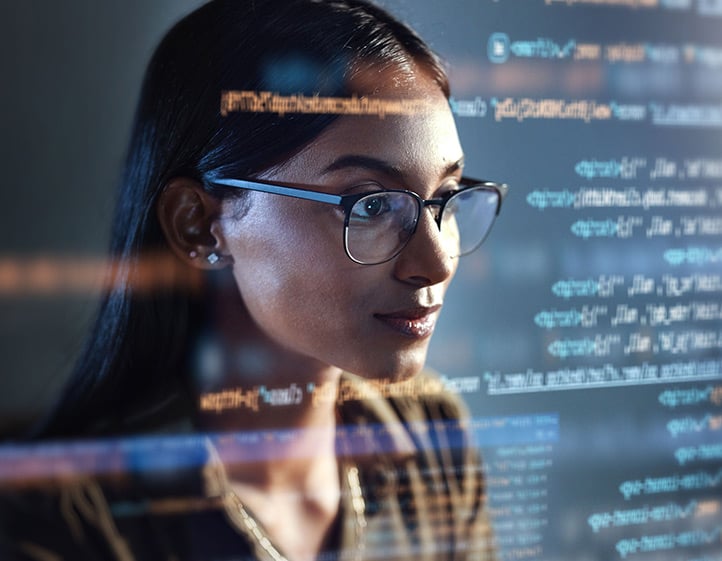 Businesswoman looking at Disaster Recovery Solutions