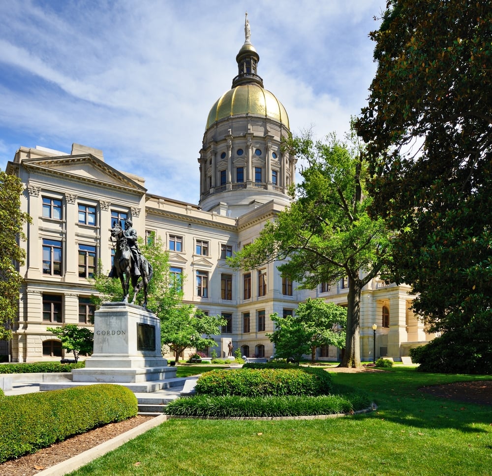 Georgia State Capitol Building in Atlanta, Georgia, USA.-1